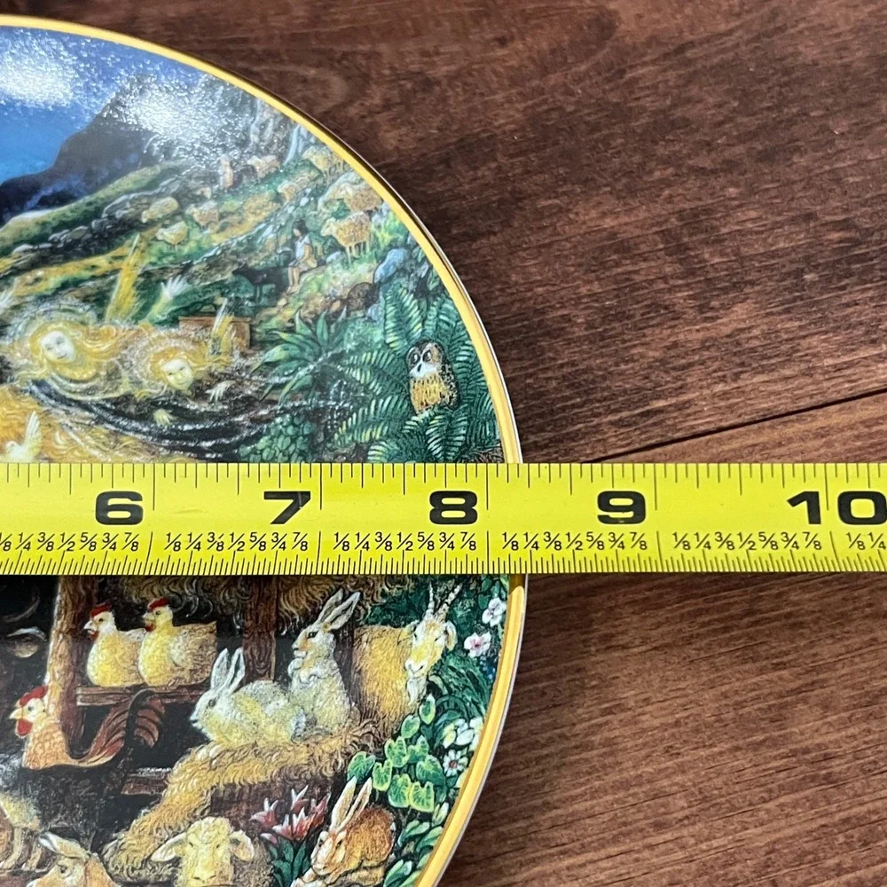 Franklin Mint Away in a Manger Bill Bell Nativity Collector Plate Limited EDT